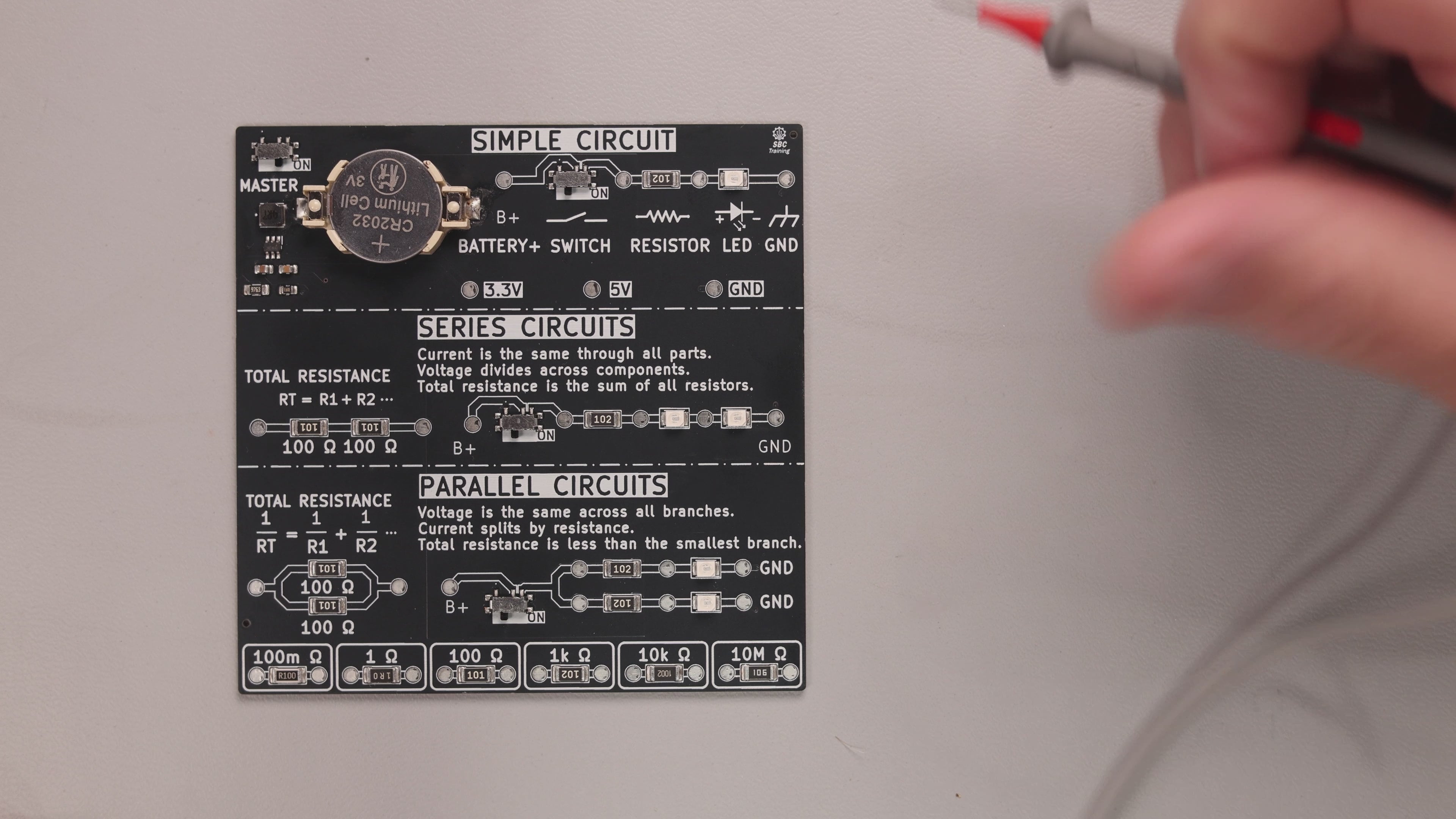 MicroTrainer Series and Parallel Circuits Basic Electrical Training System