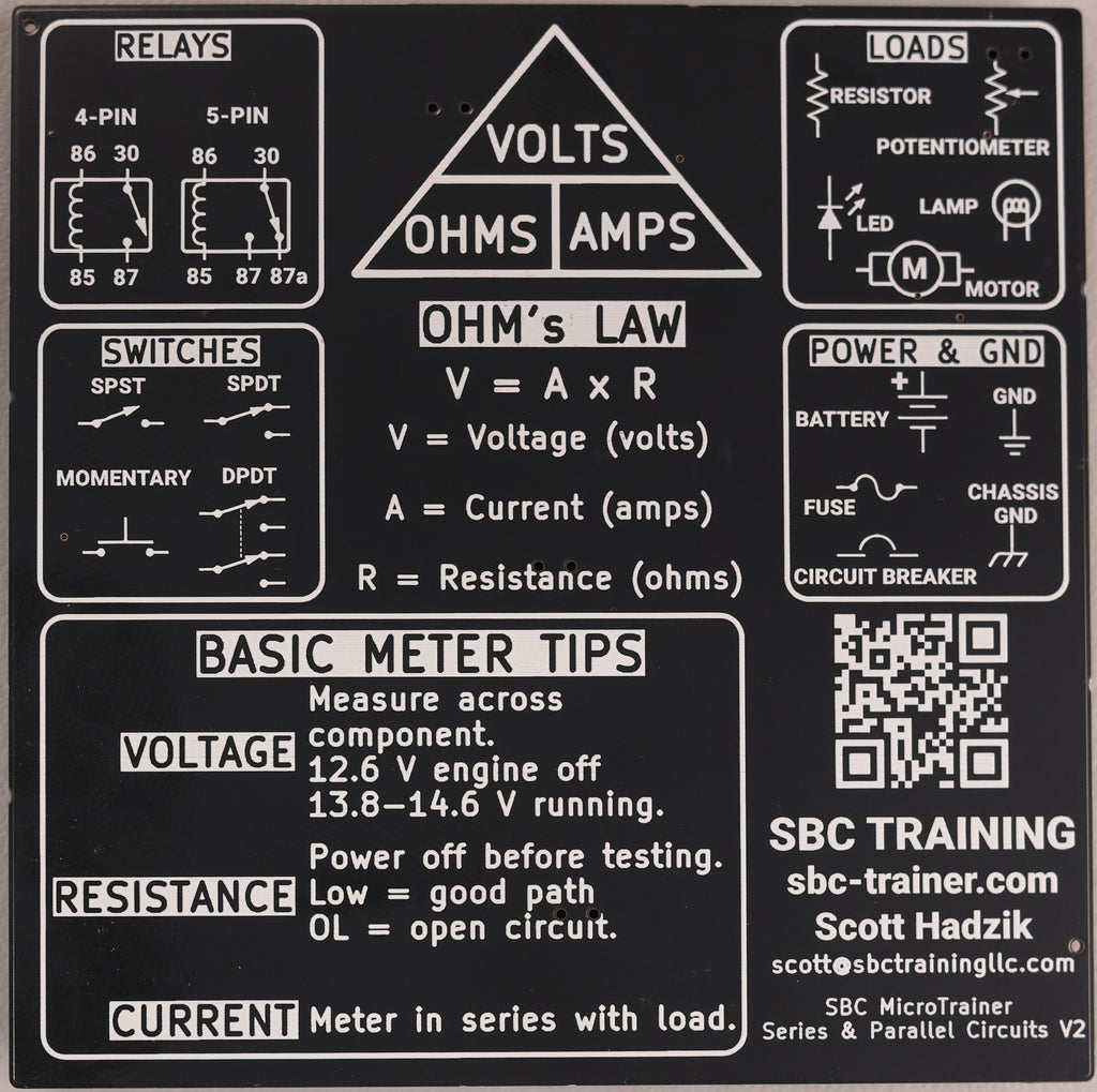 MicroTrainer Series and Parallel Circuits Basic Electrical Training System
