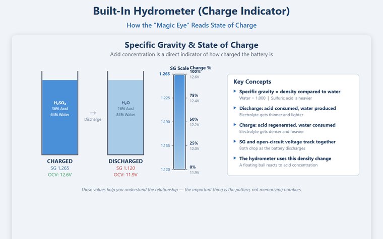 Built-in Hydrometer